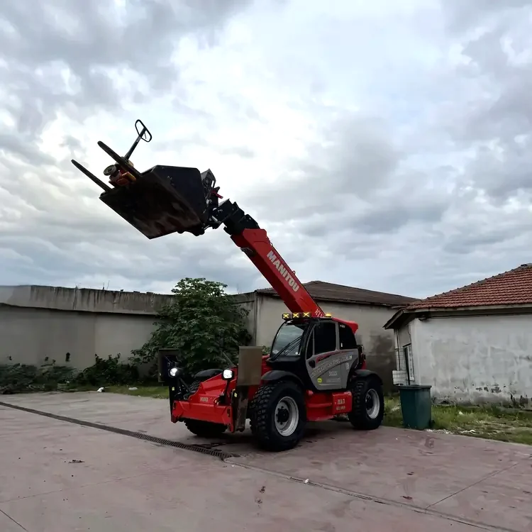 Çorlu'da Manitou teleskopik yükleyici ile saha çalışması